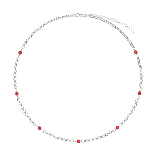 Колье из серебра с гранатом